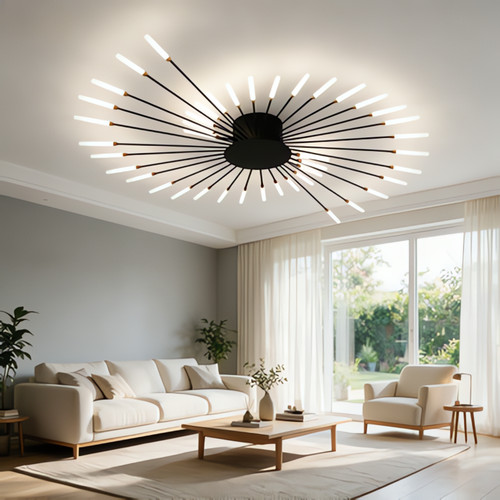 Firework style black - black, ceiling