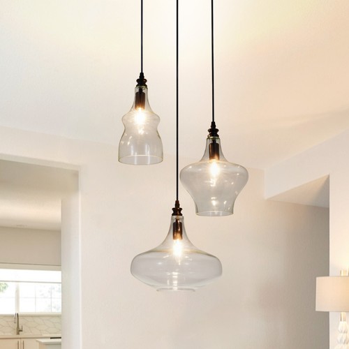 Light cluster chandelier - 3-light,
