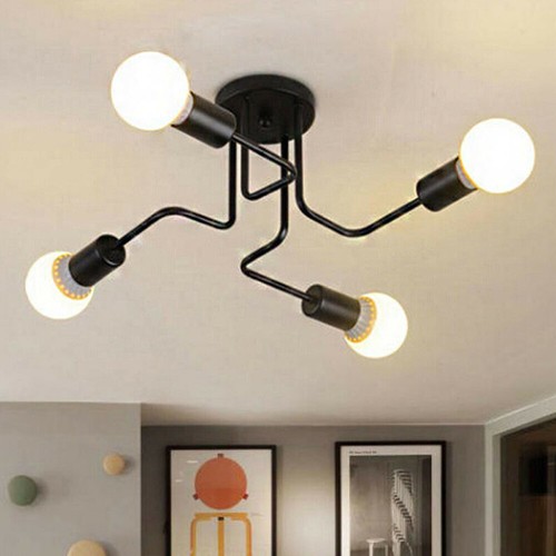 Industrial semi flush mount - industrial,